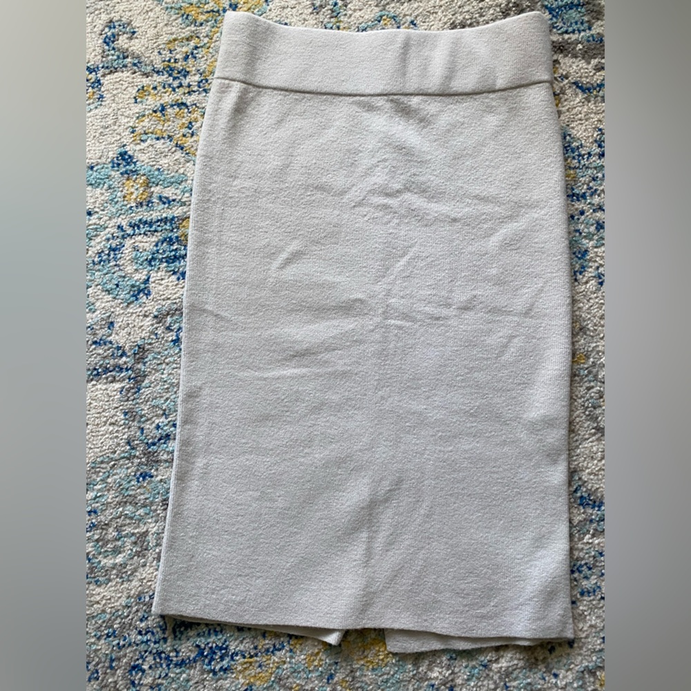 Gray Loft Pencil Sweater Skirt